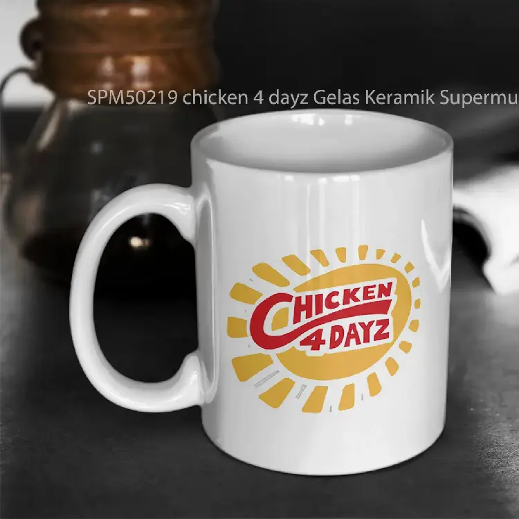 SPM50219 chicken 4 dayz Gelas Keramik Supermug