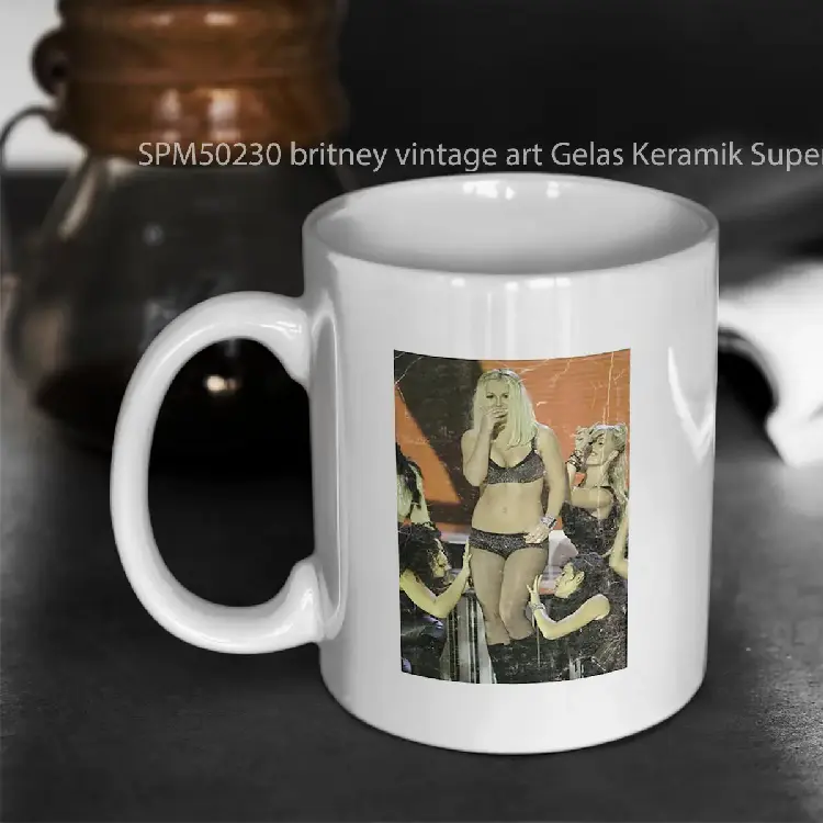 SPM50230 britney vintage art Gelas Keramik Supermug