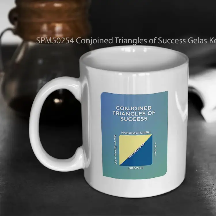 SPM50254 Conjoined Triangles of Success Gelas Keramik Supermug