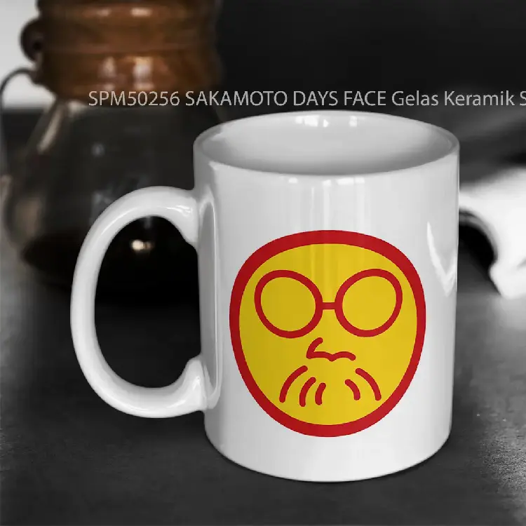 SPM50256 SAKAMOTO DAYS FACE Gelas Keramik Supermug