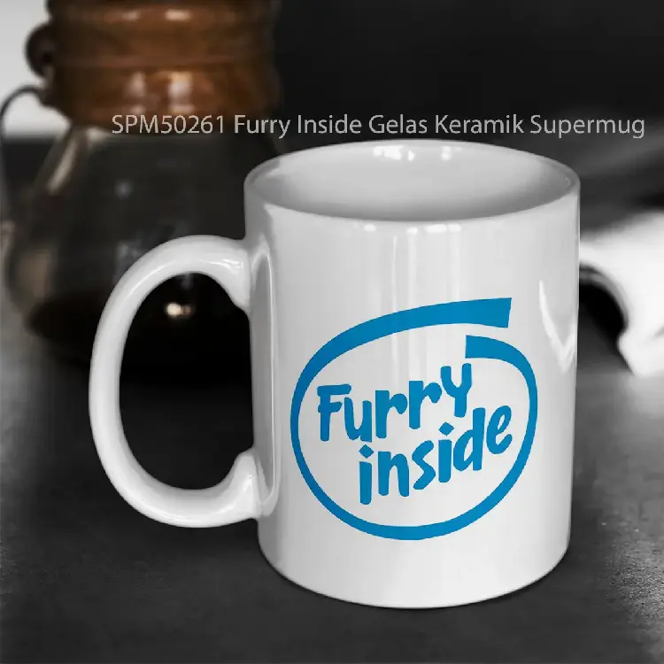 SPM50261 Furry Inside Gelas Keramik Supermug