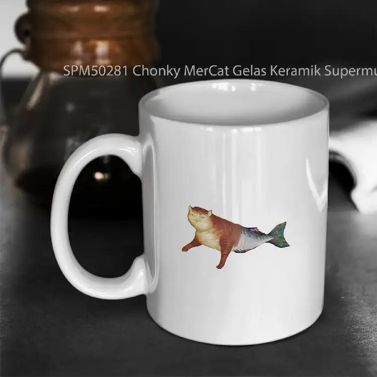 SPM50281 Chonky MerCat Gelas Keramik Supermug