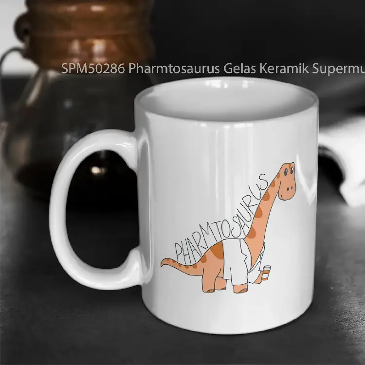 SPM50286 Pharmtosaurus Gelas Keramik Supermug