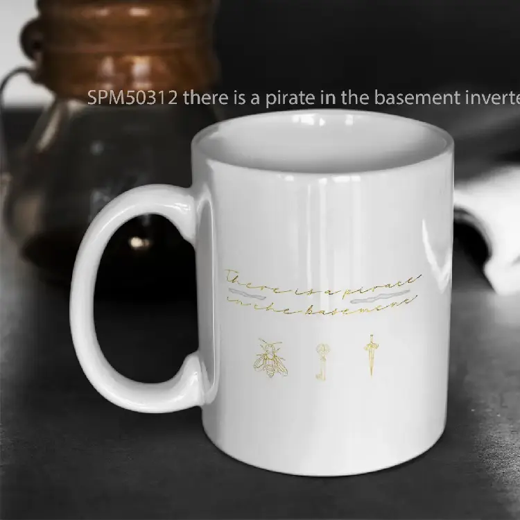 SPM50312 there is a pirate in the basement inverted Gelas Keramik Supermug