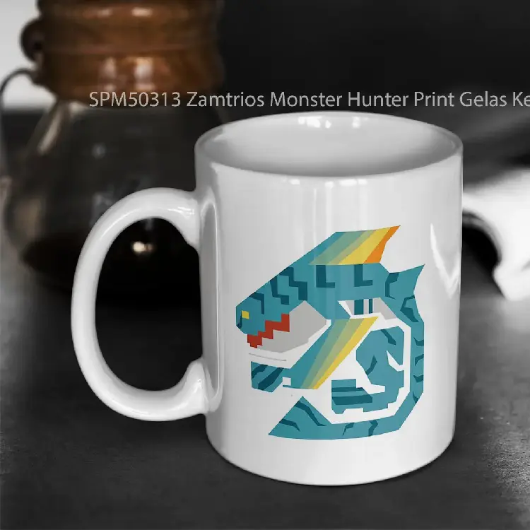 SPM50313 Zamtrios Monster Hunter Print Gelas Keramik Supermug