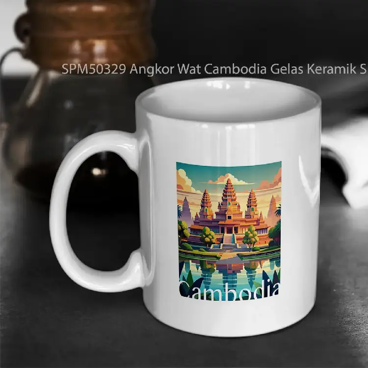 SPM50329 Angkor Wat Cambodia Gelas Keramik Supermug