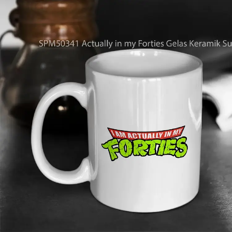 SPM50341 Actually in my Forties Gelas Keramik Supermug