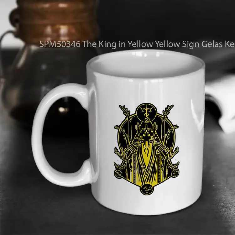 SPM50346 The King in Yellow Yellow Sign Gelas Keramik Supermug