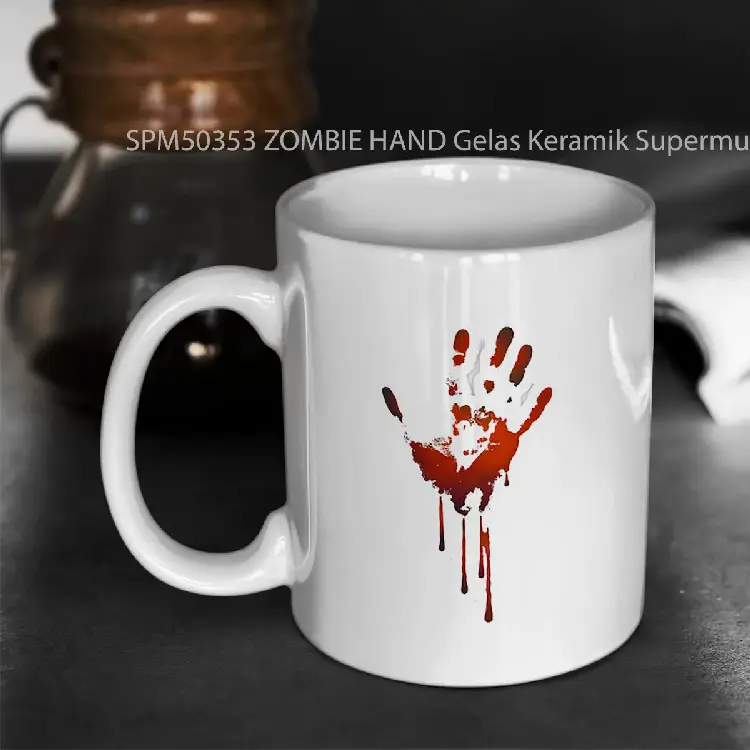 SPM50353 ZOMBIE HAND Gelas Keramik Supermug