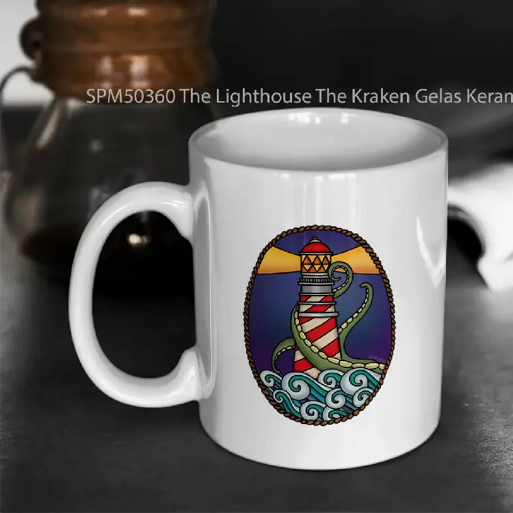 SPM50360 The Lighthouse The Kraken Gelas Keramik Supermug