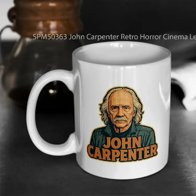 SPM50363 John Carpenter Retro Horror Cinema Legend Gelas Keramik Supermug