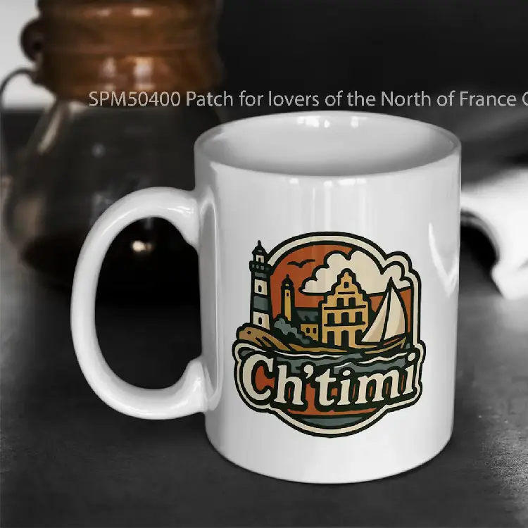 SPM50400 Patch for lovers of the North of France Gelas Keramik Supermug