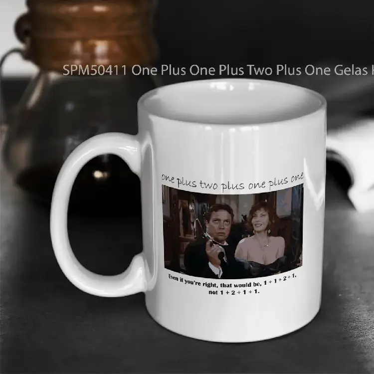 SPM50411 One Plus One Plus Two Plus One Gelas Keramik Supermug