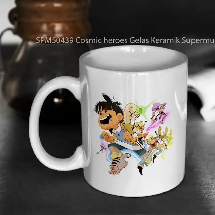 SPM50439 Cosmic heroes Gelas Keramik Supermug