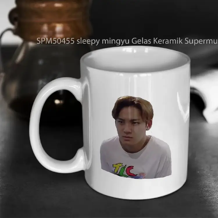 SPM50455 sleepy mingyu Gelas Keramik Supermug