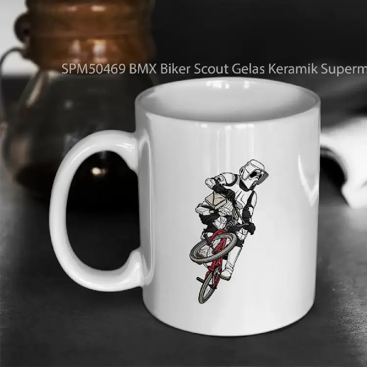 SPM50469 BMX Biker Scout Gelas Keramik Supermug