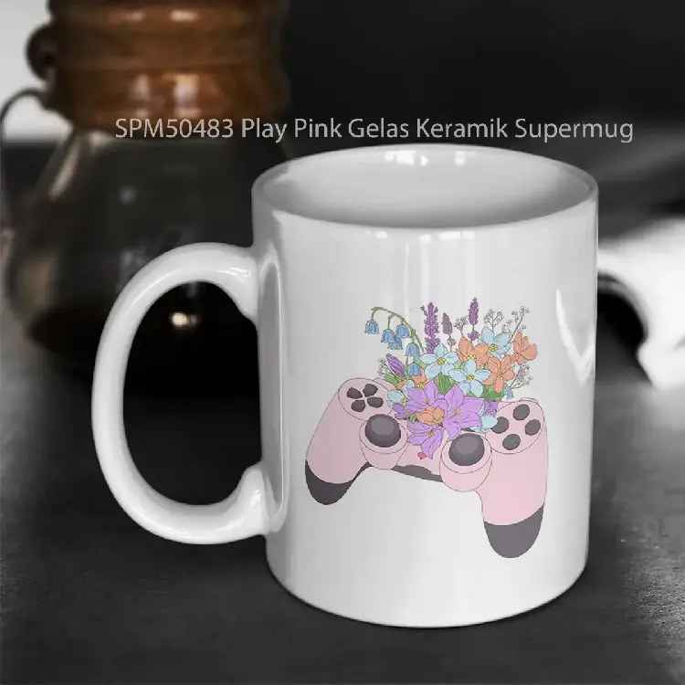 SPM50483 Play Pink Gelas Keramik Supermug
