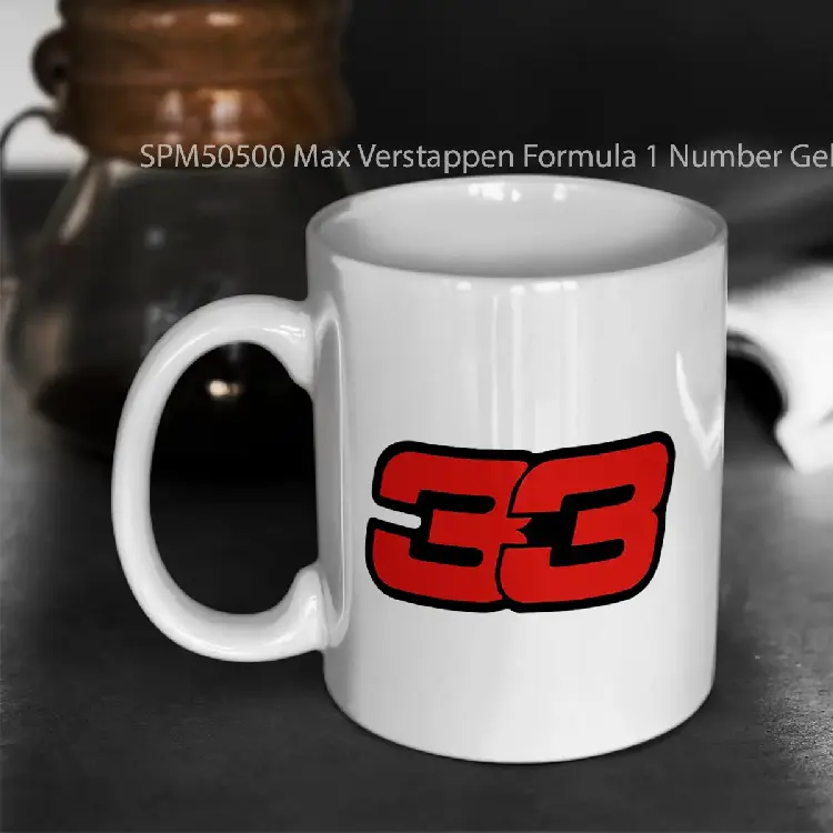 SPM50500 Max Verstappen Formula 1 Number Gelas Keramik Supermug