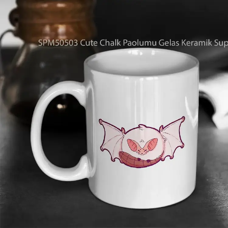 SPM50503 Cute Chalk Paolumu Gelas Keramik Supermug
