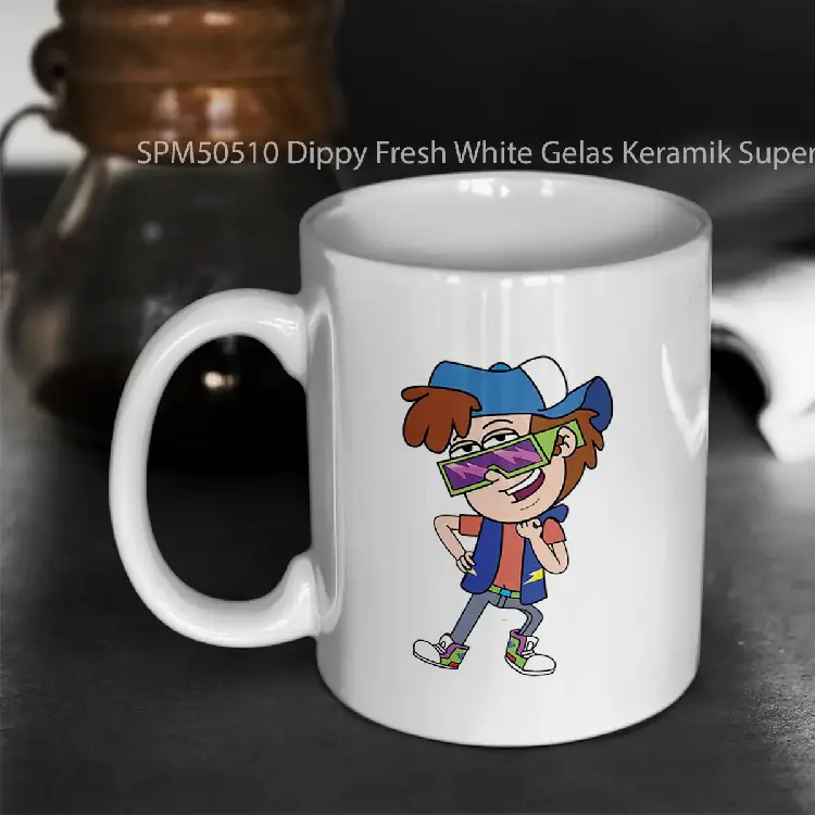 SPM50510 Dippy Fresh White Gelas Keramik Supermug