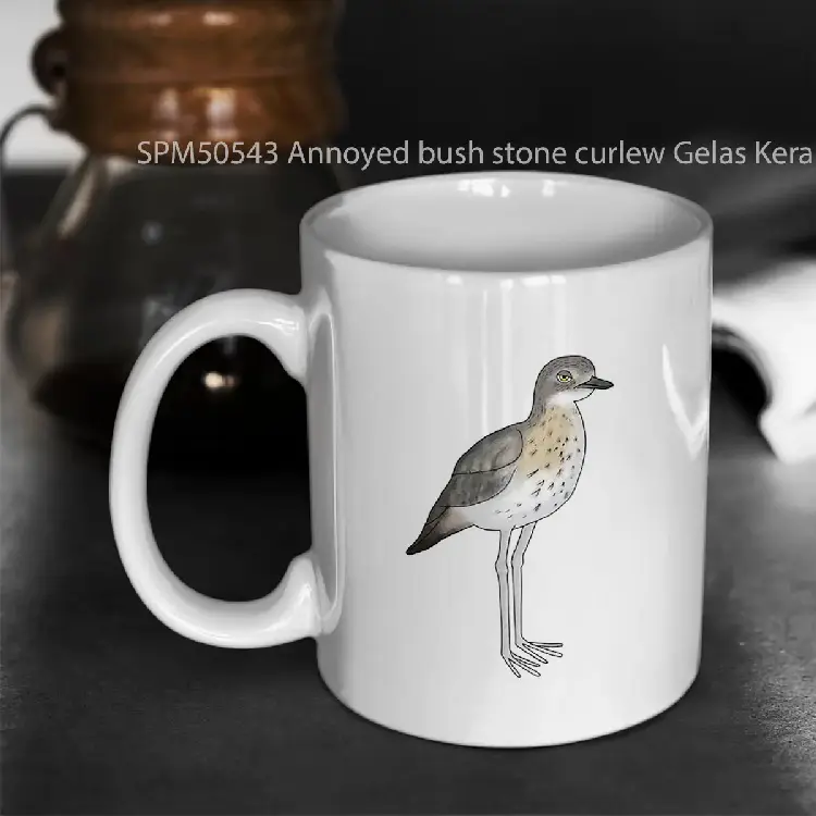 SPM50543 Annoyed bush stone curlew Gelas Keramik Supermug