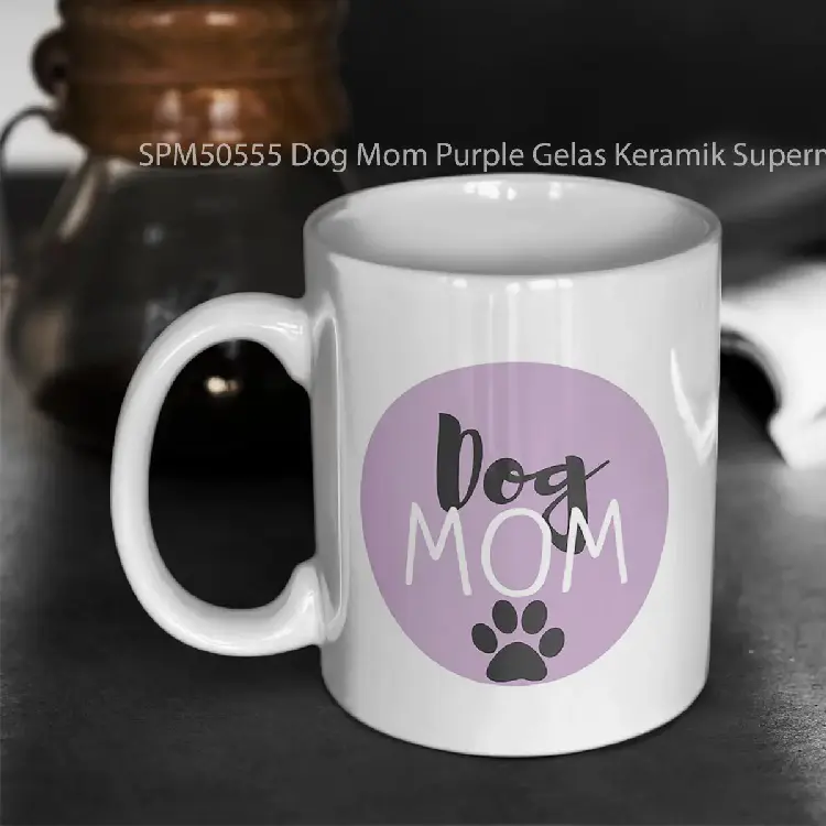 SPM50555 Dog Mom Purple Gelas Keramik Supermug