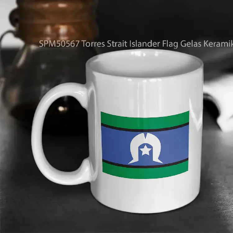 SPM50567 Torres Strait Islander Flag Gelas Keramik Supermug