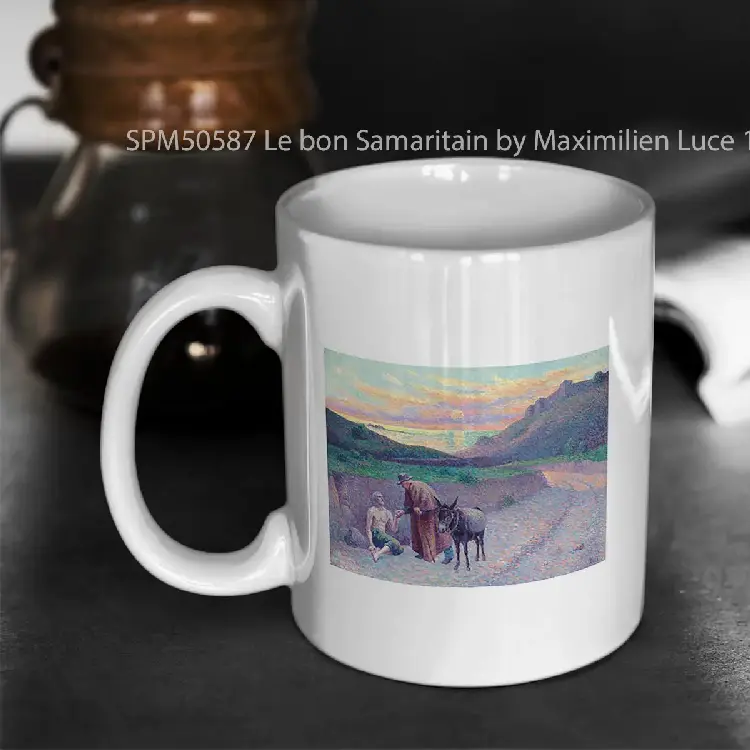 SPM50587 Le bon Samaritain by Maximilien Luce 1896 Gelas Keramik Supermug