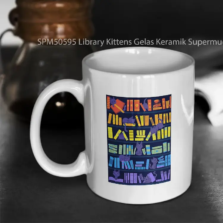 SPM50595 Library Kittens Gelas Keramik Supermug