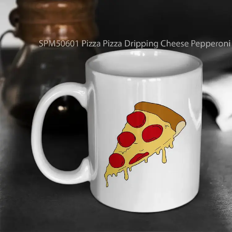 SPM50601 Pizza Pizza Dripping Cheese Pepperoni Gelas Keramik Supermug