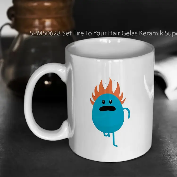 SPM50628 Set Fire To Your Hair Gelas Keramik Supermug