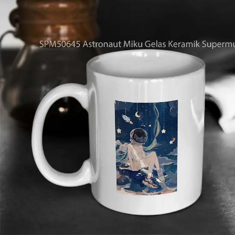 SPM50645 Astronaut Miku Gelas Keramik Supermug