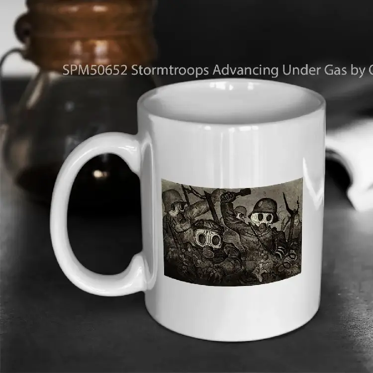 SPM50652 Stormtroops Advancing Under Gas by Otto Dix Gelas Keramik Supermug