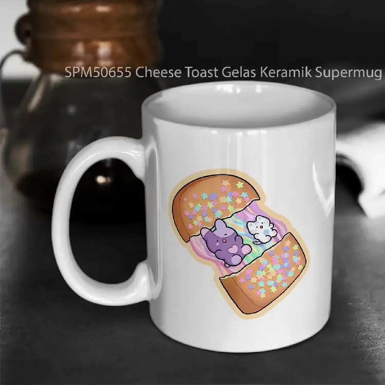 SPM50655 Cheese Toast Gelas Keramik Supermug