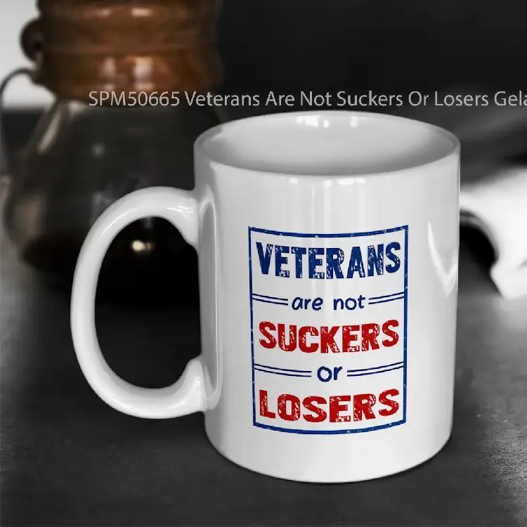 SPM50665 Veterans Are Not Suckers Or Losers Gelas Keramik Supermug