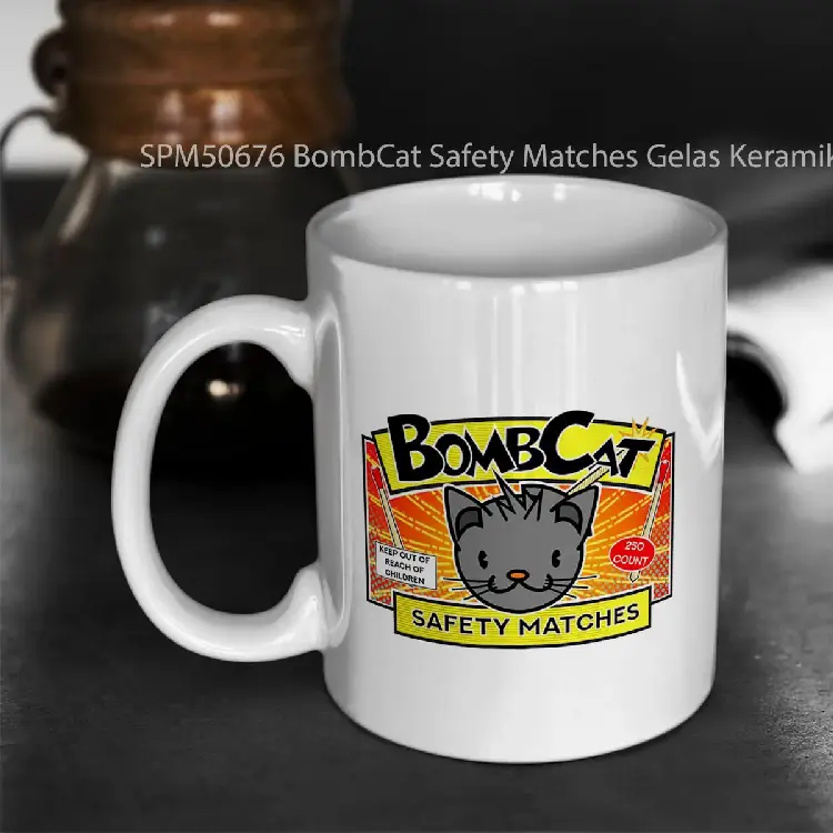 SPM50676 BombCat Safety Matches Gelas Keramik Supermug