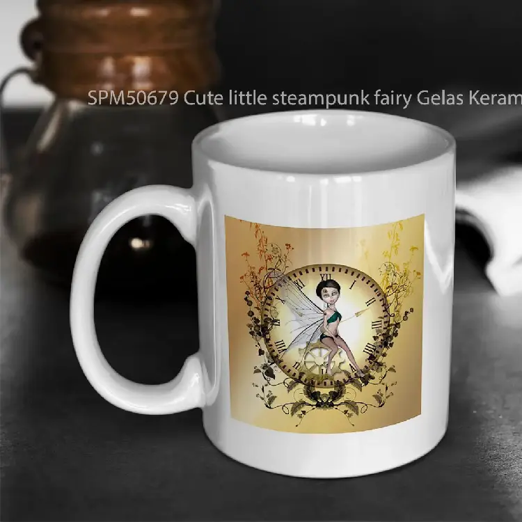 SPM50679 Cute little steampunk fairy Gelas Keramik Supermug