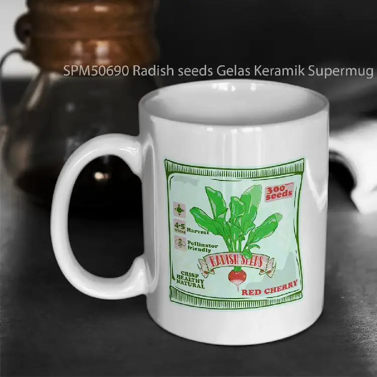 SPM50690 Radish seeds Gelas Keramik Supermug