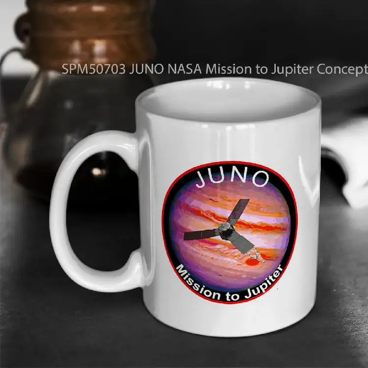 SPM50703 JUNO NASA Mission to Jupiter Concept Patch Gelas Keramik Supermug