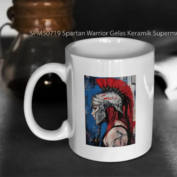 SPM50719 Spartan Warrior Gelas Keramik Supermug
