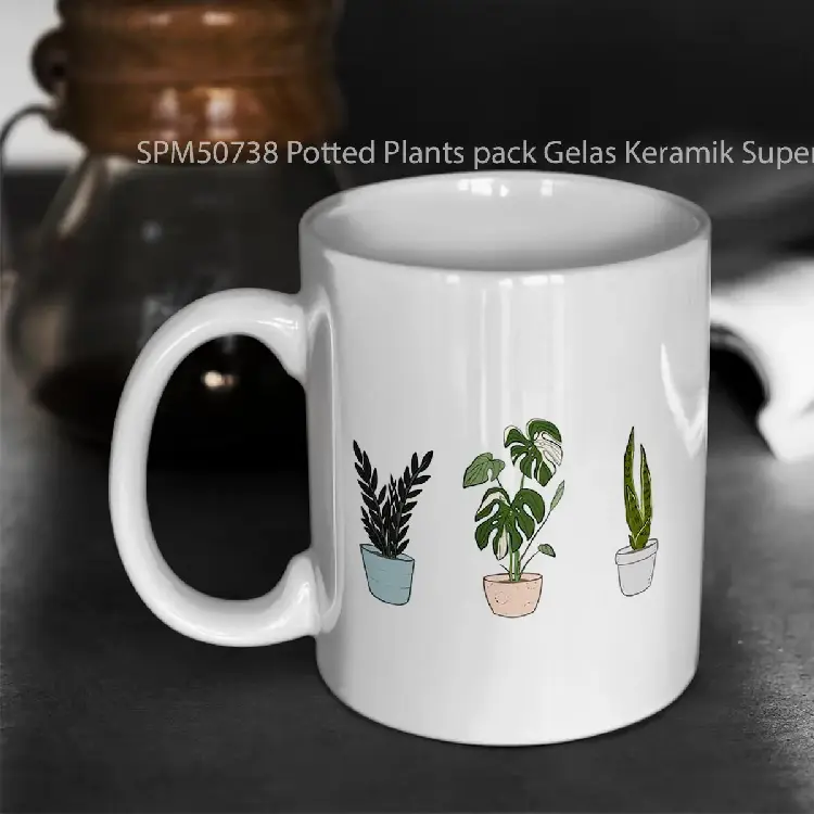 SPM50738 Potted Plants pack Gelas Keramik Supermug