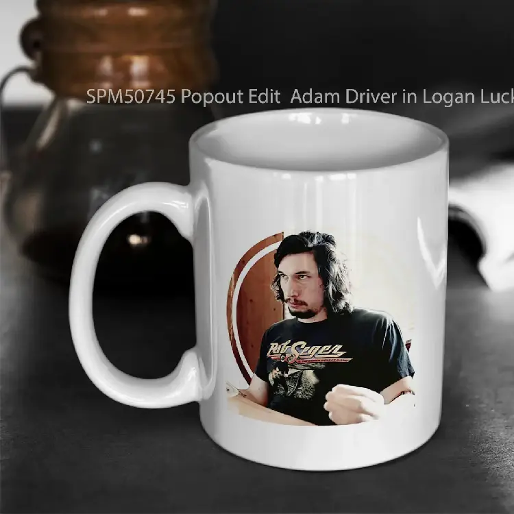 SPM50745 Popout Edit  Adam Driver in Logan Lucky Gelas Keramik Supermug