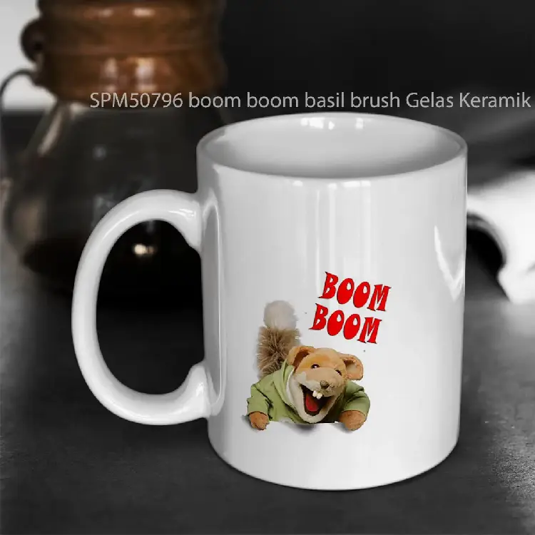 SPM50796 boom boom basil brush Gelas Keramik Supermug