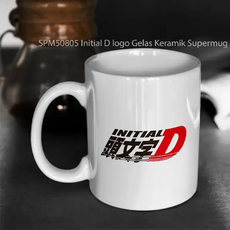 SPM50805 Initial D logo Gelas Keramik Supermug
