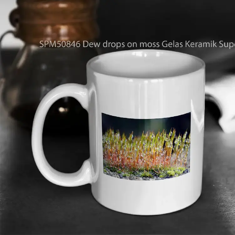 SPM50846 Dew drops on moss Gelas Keramik Supermug