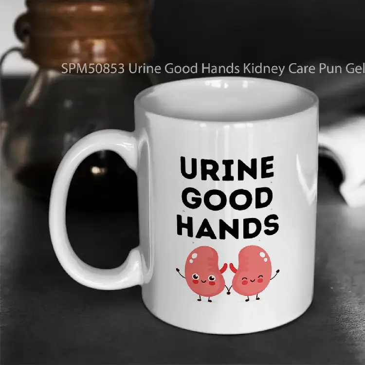 SPM50853 Urine Good Hands Kidney Care Pun Gelas Keramik Supermug