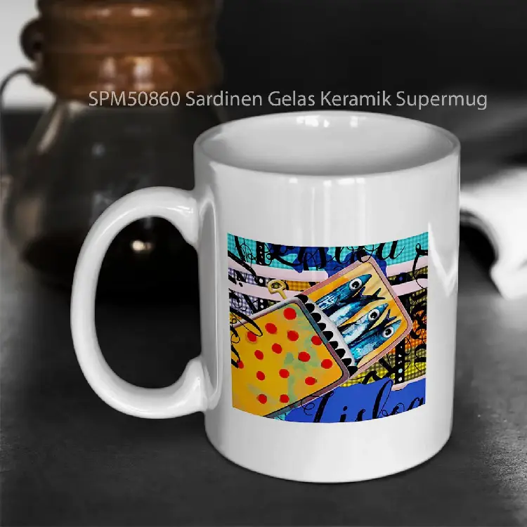 SPM50860 Sardinen Gelas Keramik Supermug