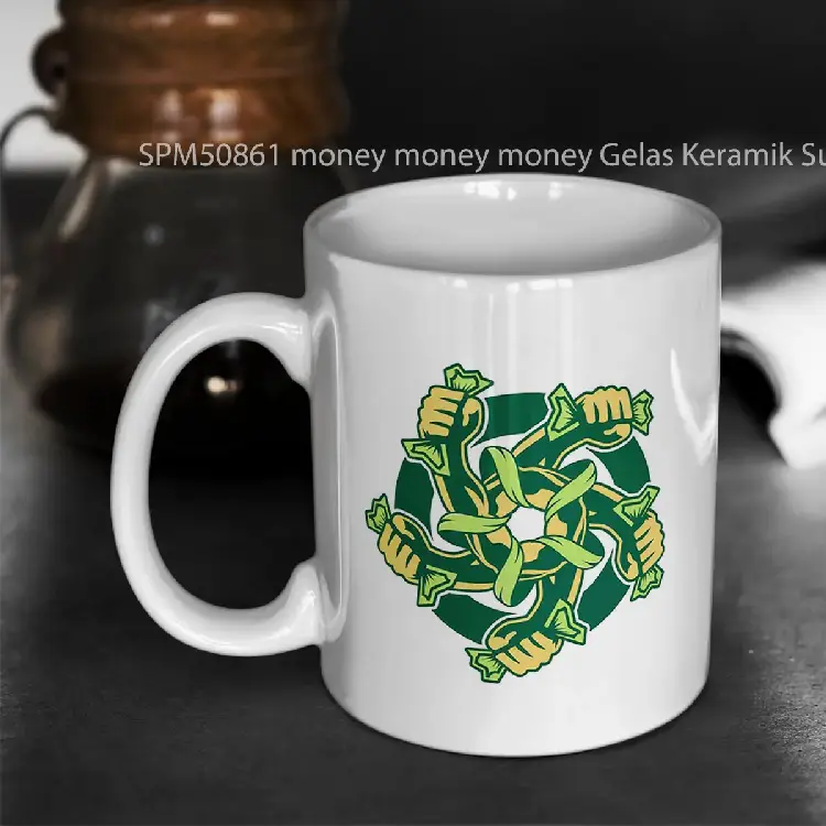 SPM50861 money money money Gelas Keramik Supermug