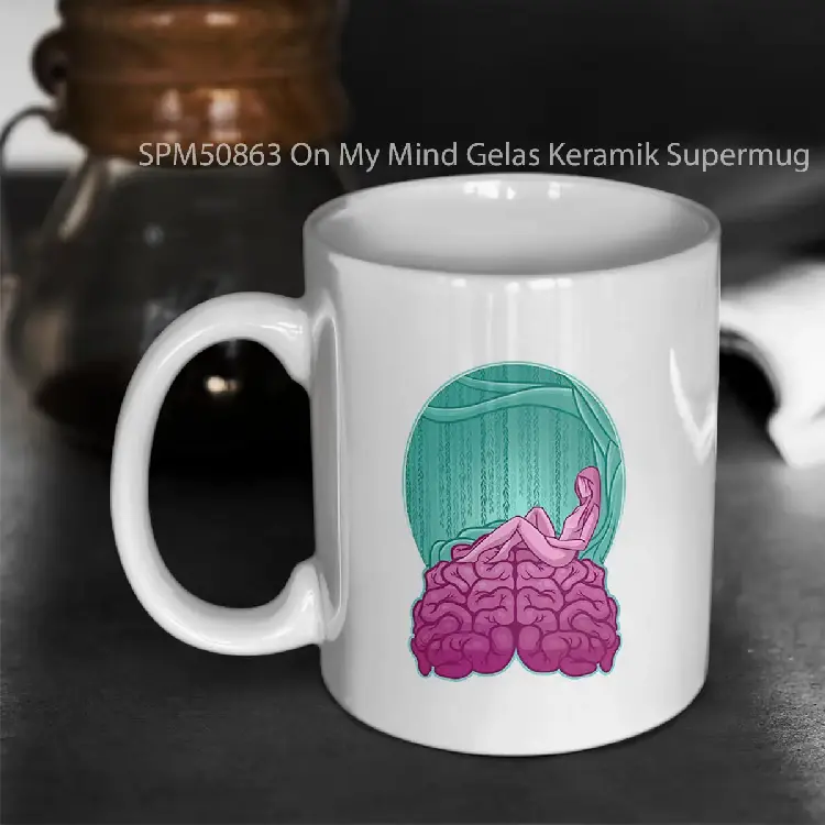 SPM50863 On My Mind Gelas Keramik Supermug