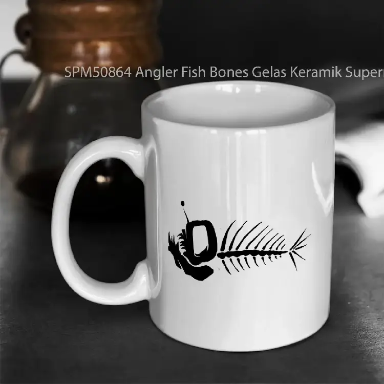 SPM50864 Angler Fish Bones Gelas Keramik Supermug